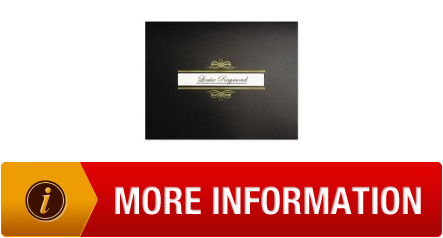 Exploring Regent Certificate Holders, 9 3/4 x 12 1/2, Black/Gold Foil, 10/Pack, Sold as 10 Each