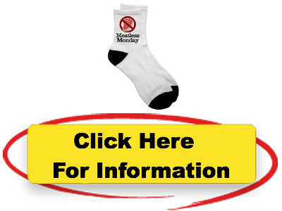 In TooLoud Meatless Monday Adult Short Socks